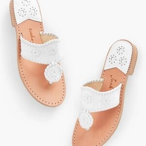 Jack Rogers NEW White Flip Flop Thong Sandal Size 6